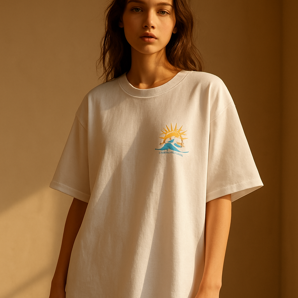 Sun & Waves Oversized Tee