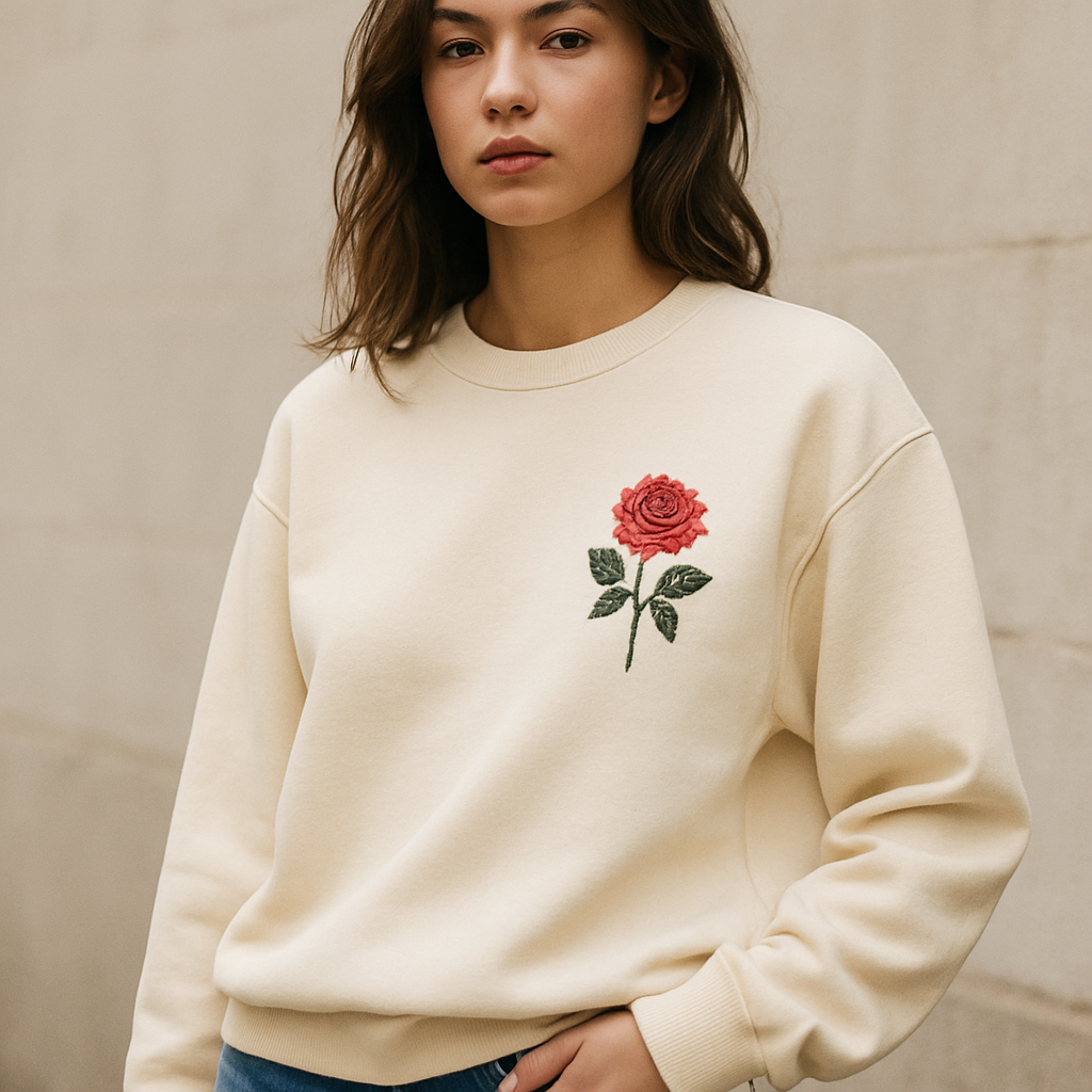 Botanical Rose Crewneck